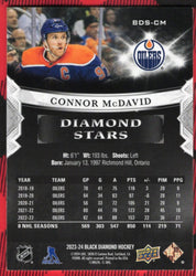 2023-24 Upper Deck Black Diamond Diamond Stars Bds-Cm Connor Mcdavid /299