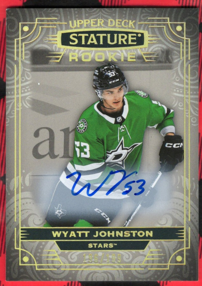 2022-23 Upper Deck Stature Rookie Auto #176 Rookie Rc Auto Wyatt Johnston /199