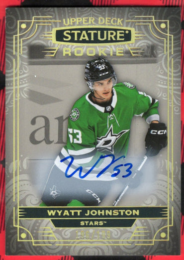 2022-23 Upper Deck Stature Rookie Auto #176 Rookie Rc Auto Wyatt Johnston /199