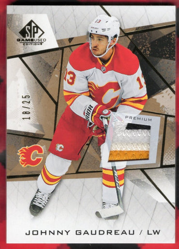 2021-22 Upper Deck Sp Game Used Premuium Patch #16 Johnny Gaudreau /25