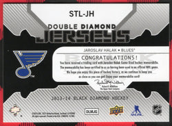 2013-14 Upper Deck Black Diamond Double Diamond Jerseys Stl-Jh Jaroslav Halak
