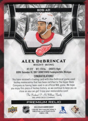 2024-25 Upper Deck Black Diamond Premium Relic Bdb-Ad Alex Debrincat /50