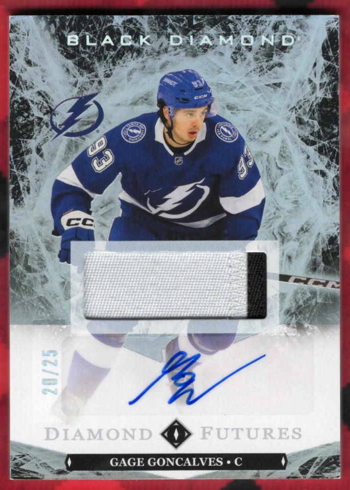 2024-25 Upper Deck Black Diamond Diamond Futures Bdf-Gg Rookie Rc Auto Gage Concalves /25