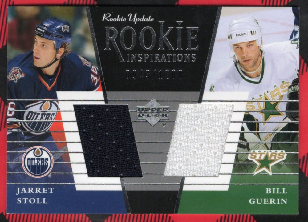 2003 Upper Deck Rookie Update Rookie Inspirations #160C Rookie Rc Jarett Stoll Bill Guerin /1200