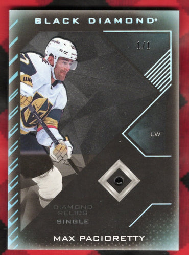2022 Upper Deck Black Diamond Diamond Relics Single Bdb-Mp Max Pacioretty /1