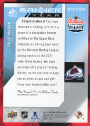 2021-22 Upper Deck Sp Game Used Banner Year Bylt-Cm Cale Makar