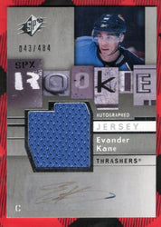 2009-10 Upper Deck Spx Autographed Jersey #178 Rookie Rc Auto Evander Kane /484