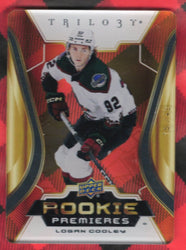 2023-24 Upper Deck Trilogy Hockey Gold Rookie Rc Logan Cooley /49