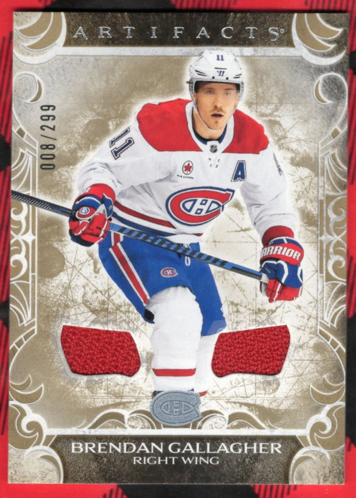 2024-25 Upper Deck Artifacts Gold Materials #70 Brendan Gallagher /299