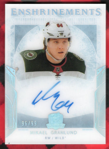 2017-18 Upper Deck The Cup Enshrinements E-Mg Auto Mikael Granlund /99