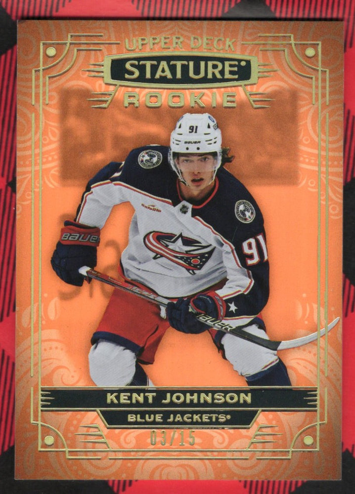 2022-23 Upper Deck Stature Rookie #103 Rookie Rc Kent Johnson /15