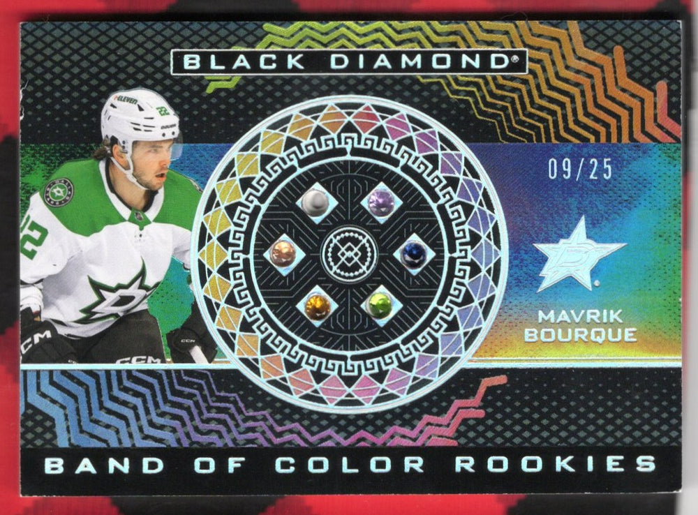 2024-25 Upper Deck Black Diamond Hockey Band Of Color Rookie Bcr-Mb Rookie Rc Mavrik Bourque /25