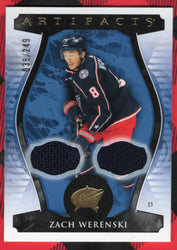 2023-24 Upper Deck Artifacts Hockey Dual Patch #68 Zach Werenski /249