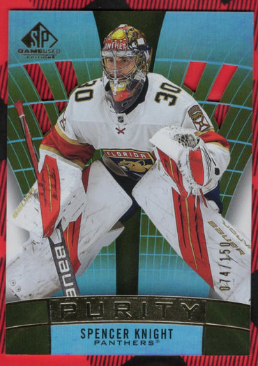2021-22 Upper Deck Sp Game Used Hockey Purity P-78 Spencer Knight
