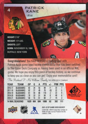 2021-22 Upper Deck Sp Game Used Hockey Jersey #4 Patrick Kane