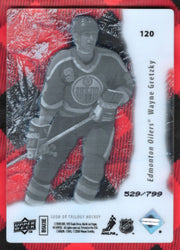 2008-09 Upper Deck Trilogy Hockey Frozen In Time #120 Wayne Gretzky /799
