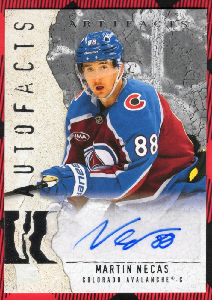 2025-26 Upper Deck Artifacts Autofacts Af-Mn Auto Martin Necas