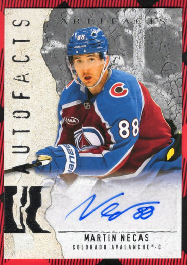 2025-26 Upper Deck Artifacts Autofacts Af-Mn Auto Martin Necas