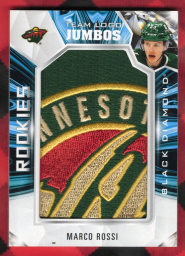 2022-23 Upper Deck Black Diamond Hockey Team Logo Jumbos Rookies Rtl-Mr Rookie Rc Marco Rossi