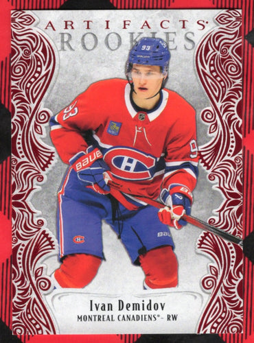 2025-26 Upper Deck Artifacts Artifacts Rookies Ruby Red #174 Rookie Rc Ivan Demidov /599
