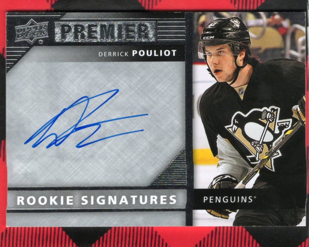 2014-15 Upper Deck Premier Hockey Rookie Signatures Rps-Dp Rookie Rc Auto Derrick Pouliot