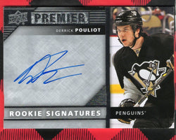 2014-15 Upper Deck Premier Hockey Rookie Signatures Rps-Dp Rookie Rc Auto Derrick Pouliot