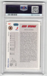 1991 Upper Deck Young Guns #587 Rookie Rc Niklas Lidstrom Psa9