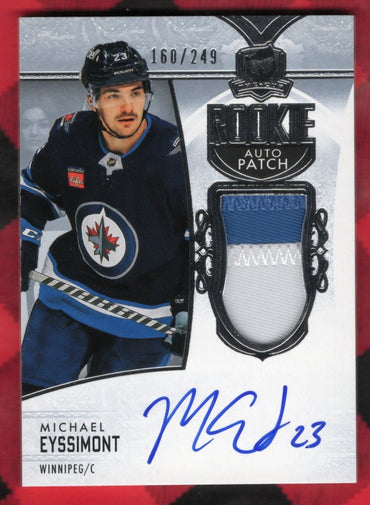 2022-23 Upper Deck The Cup Rookie Auto Patch #129 Rookie Rc Auto Michael Eyssimont /249