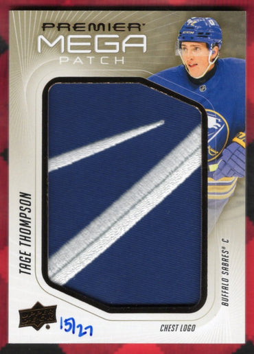 2024-25 Upper Deck Premier Hockey Premier Mega Patch Chest Logo Pmp-Tt Tage Thompson /27