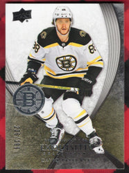 2021-22 Upper Deck Exquisite Collection 07V-Dp David Pastrnak /299