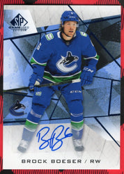 2021-22 Upper Deck Sp Game Used Auto 69 Auto Brock Boeser