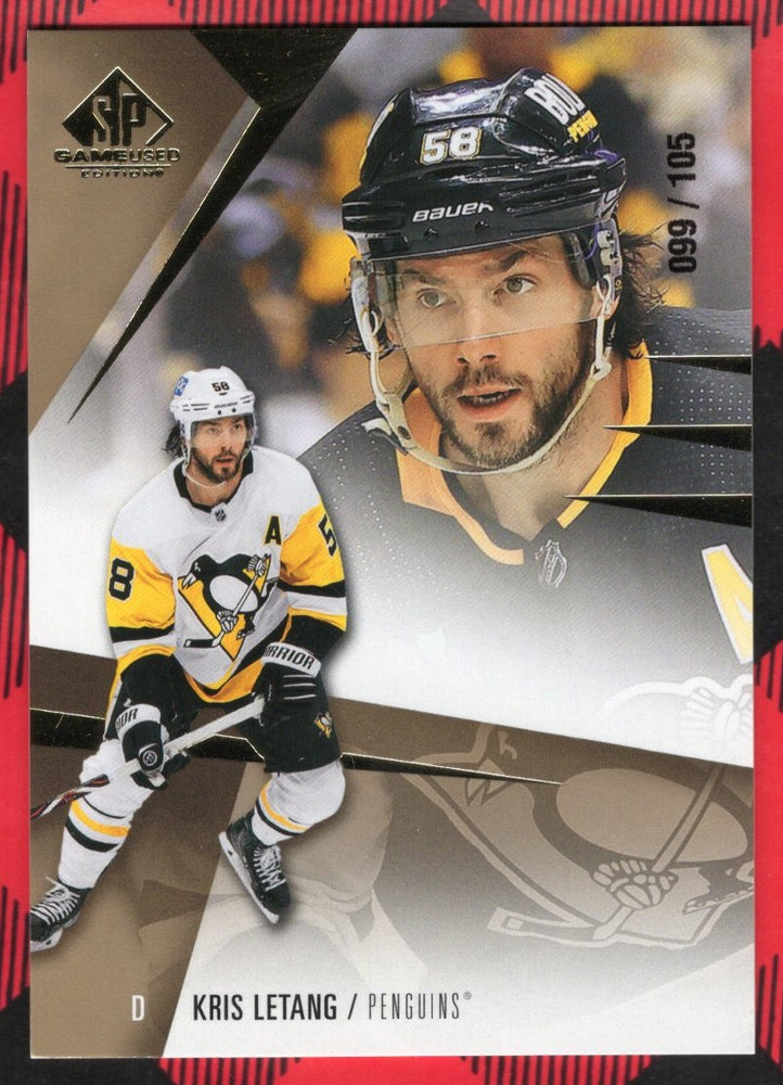 2023-24 Upper Deck Sp Game Used Gold #13 Kris Letang /105