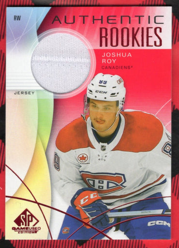2024-25 Upper Deck Sp Game Used Authentic Rookies Red Jersey #248 Rookie Rc Joshua Roy