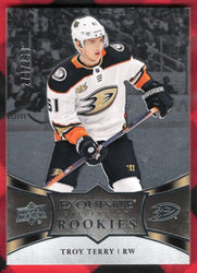 2018-19 Upper Deck Exquisite Collection Platinum Rookies R-15 Rookie Rc Troy Terry /299