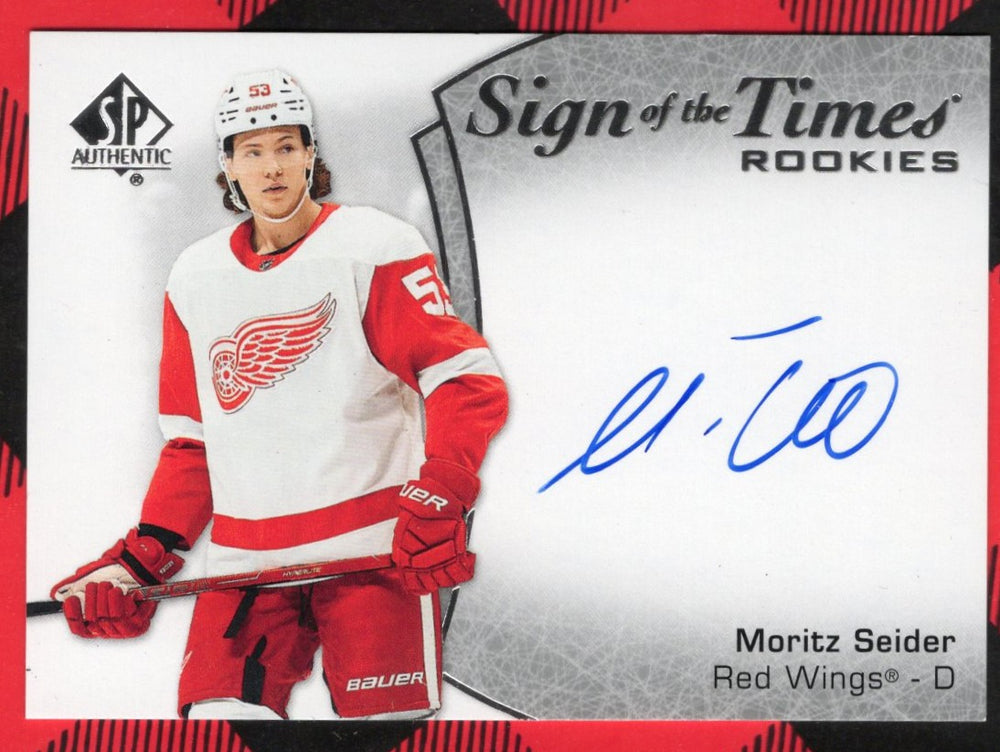 2021-22 Upper Deck Sp Authentic Sign Of The Times Sottr-Ms Rookie Rc Auto Moritz Seider