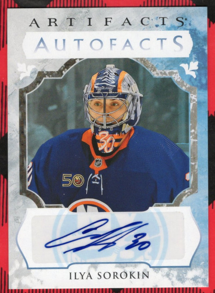 2023-24 Upper Deck Artifacts Autofacts #Af-Is Auto Ilya Sorokin