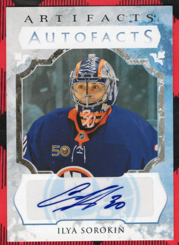 2023-24 Upper Deck Artifacts Autofacts #Af-Is Auto Ilya Sorokin