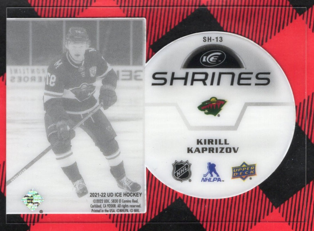 2021-22 Upper Deck Ice Shrines Sh-13 Auto Kirill Kaprizov