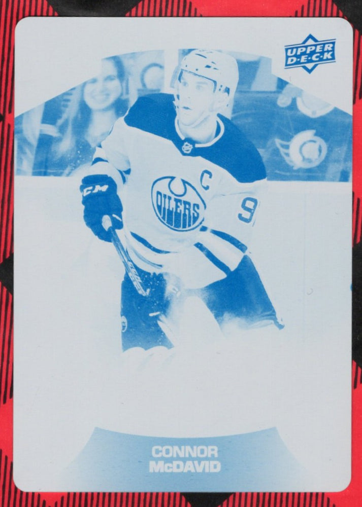 2021-22 Upper Deck Nhl Mvp Printing Plate One-Of-One Connor Mcdavid /1