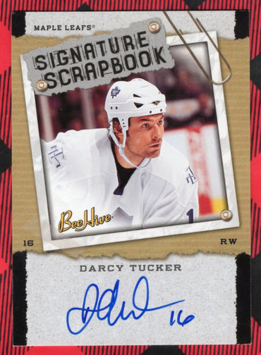 2006-07 Upper Deck Bee Hive Hockey Signature Scrapbook Ss-Dt Auto Darcy Tucker