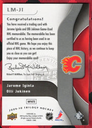 2009-10 Upper Deck Trilogy Trilogy Linemates Lm-Ji Jarome Iginla Olli Jokinen