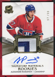 2002-21 Upper Deck The Cup Signature Materials Rookies Sp-Ar Rookie Rc Auto Alexander Romanov /99