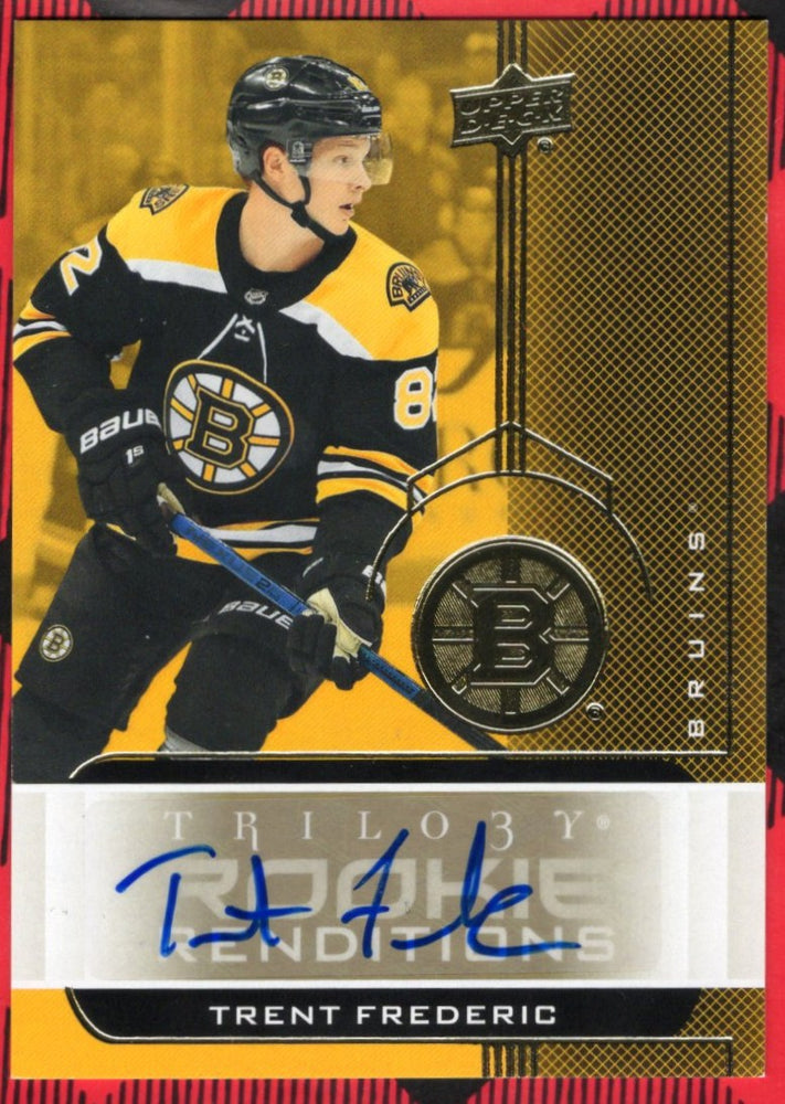 2019-20 Upper Deck Trilogy Rookie Renditions Rr-22 Rookie Rc Auto Trent Frederic