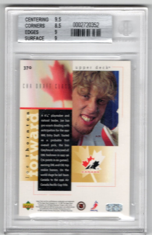 1997 Upper Deck Team Canada C.H.A Draft Class #370 Joe Thornton Beckett 9