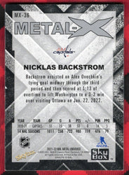 2021-22 Skybox Metal Universe Metal-X Mx-36 Niklas Backstrom