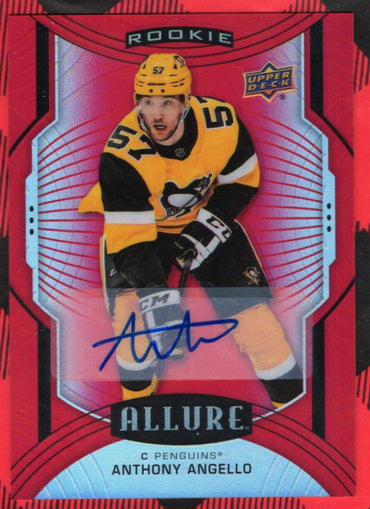 2020-21 Upper Deck Allure Red Rainbow Auto #101 Rookie Rc Auto Anthony Angello