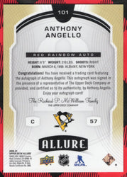 2020-21 Upper Deck Allure Red Rainbow Auto #101 Rookie Rc Auto Anthony Angello