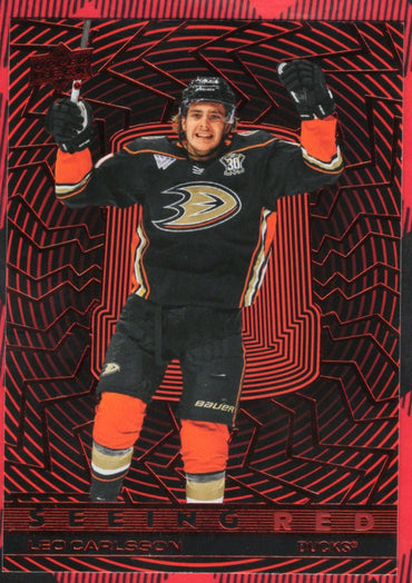2023-24 Upper Deck Extended Seeing Red Sr-62 Rookie Rc Leo Carlsson