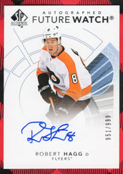 2017-18 Upper Deck Sp Authentic Autographed Future Watch #156 Rookie Rc Auto Robert Hagg /999