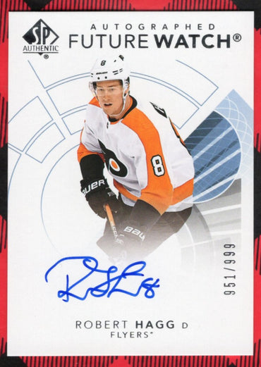 2017-18 Upper Deck Sp Authentic Autographed Future Watch #156 Rookie Rc Auto Robert Hagg /999